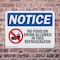 Signmission No Food Or Drink In This Refrigerator, 10 in W x Rectangle, Plastic OS-2PACK-NS-P-710-L-16129 - alternate 7